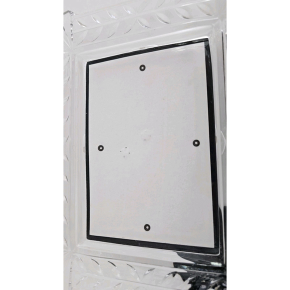 VTG 5" x 7" Genuine Lead Crystal Photo Frame Made is West Germany Art Deco Style - Picture 4 of 17